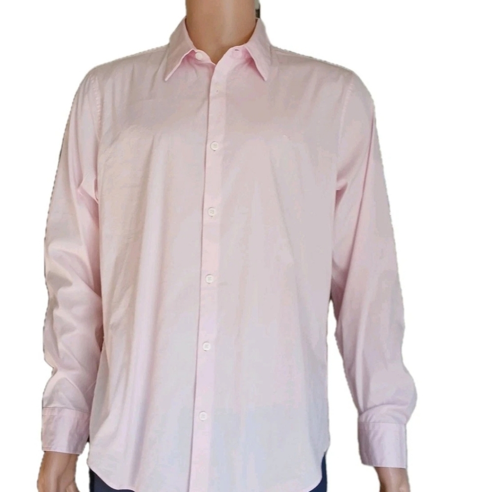Calvin Klein Bundle 2pcs Pink Blue long sleeve sz L slim fit stretch